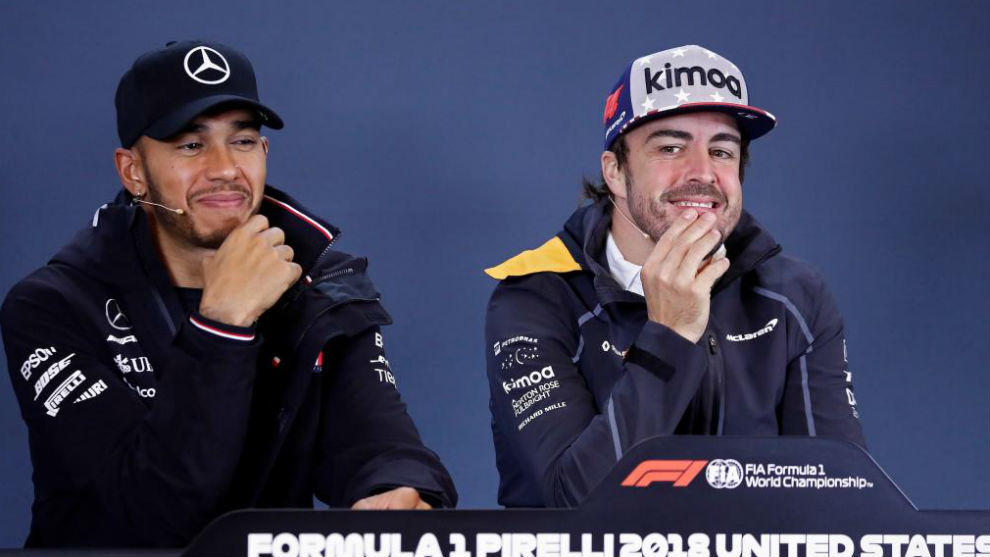 Lewis Hamilton and Fernando Alonso.