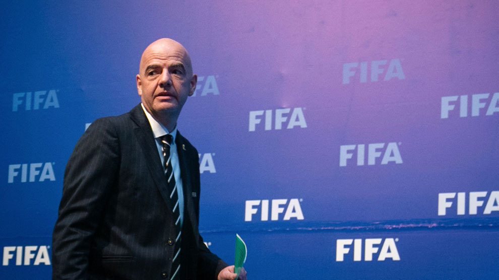 Gianni Infantino, presidente de la FIFA, durante un acto reciente