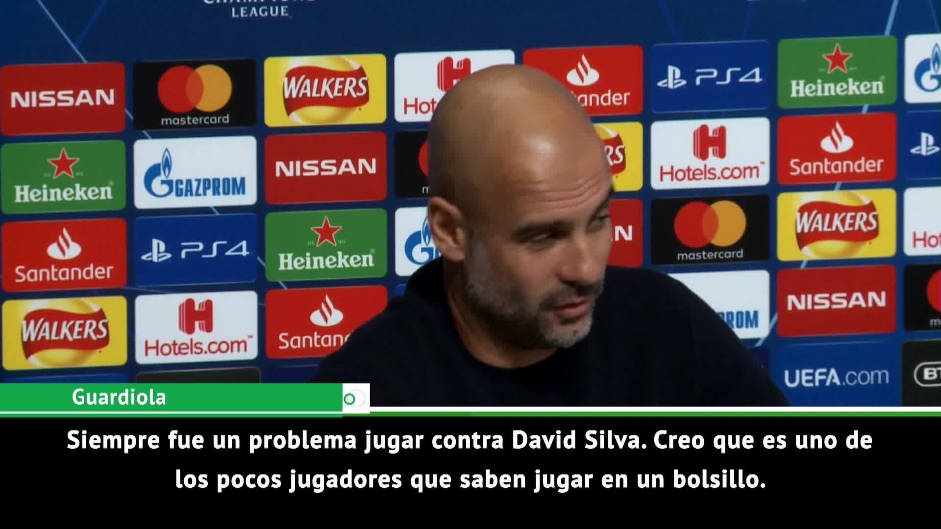 Guardiola: "Silva es de los pocos futbolistas que puede jugar en un bolsillo"