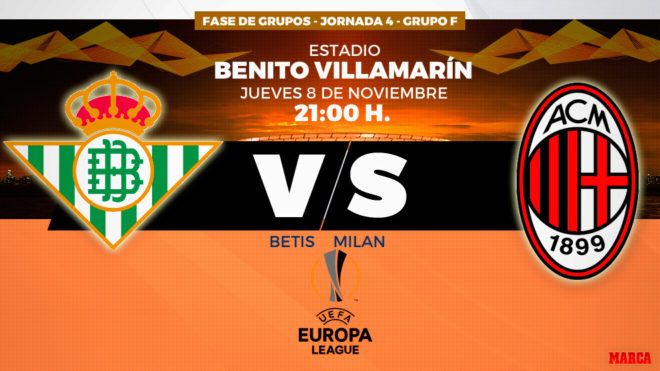 Betis y Miln se enfrentan hoy en el estadio Benito Villamarn.