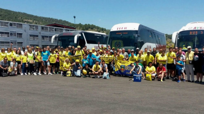 Desplazamiento de aficionados del Villarreal CF