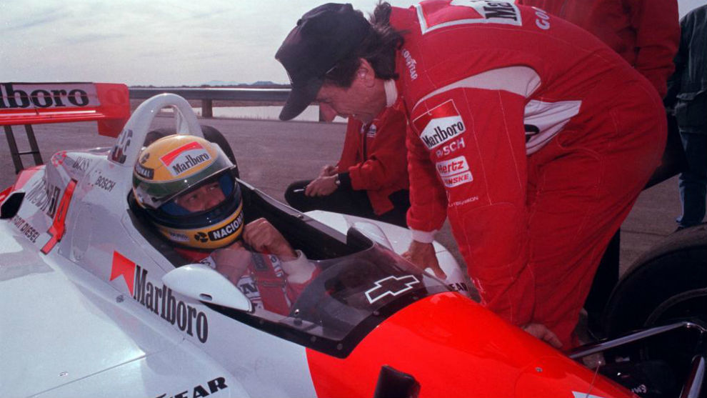 Fittipaldi y Seena en Phoenix 1992.