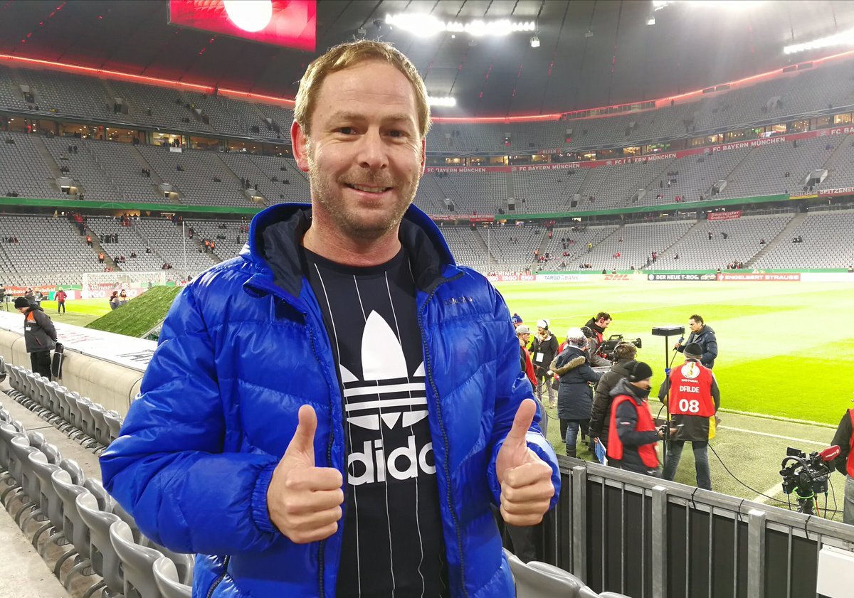 Gerald Fiedler, en el Allianz Arena tras asistir a un partido del...