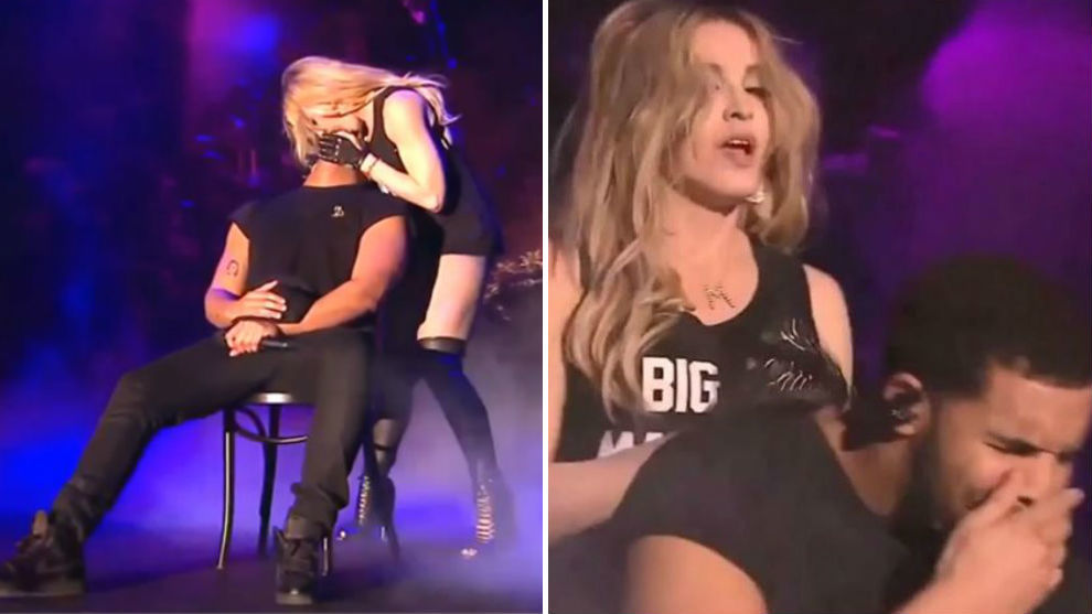 Madonna se atrevi a besar a Drake durante un concierto, pero la...