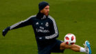 Sergio Ramos is examined at Valdebebas and works out inside