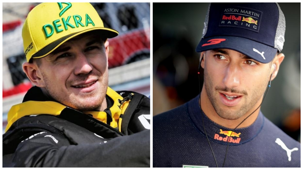 Nico Hlkenberg y Daniel Ricciardo.