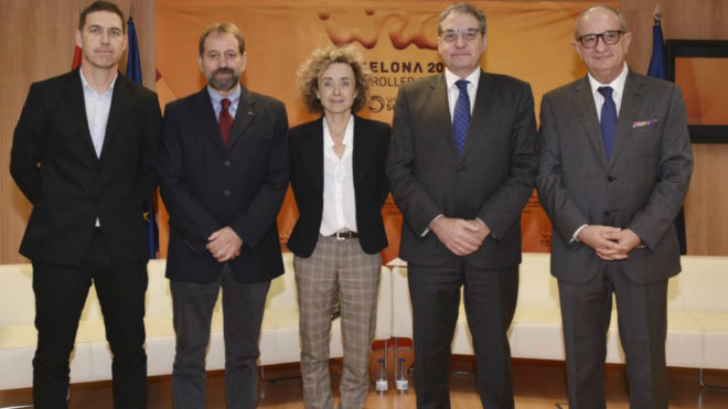 De izquierda a derecha, Marc Caball, Ramn Basiana, Marta Carranza,...