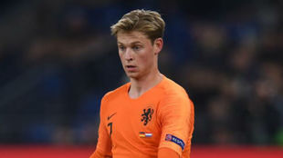 De Jong en el partido del pasado lunes entre Holanda y Alemania.