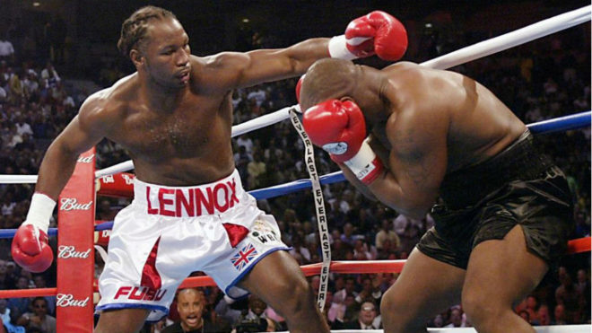 Lennox Lewis el da que se enfrent a Mike Tyson.