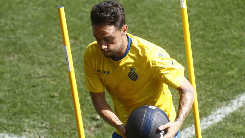 Sergio Garca se ejercita en la Ciudad Deportiva.