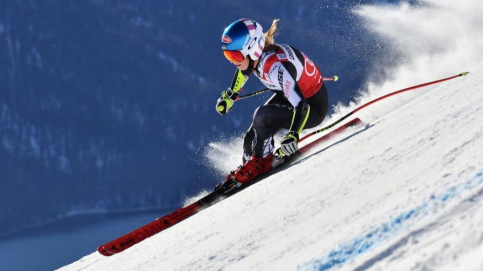 Mikaela Shiffrin ha sido la mejor sobre una Engiadina de St. Moritz...