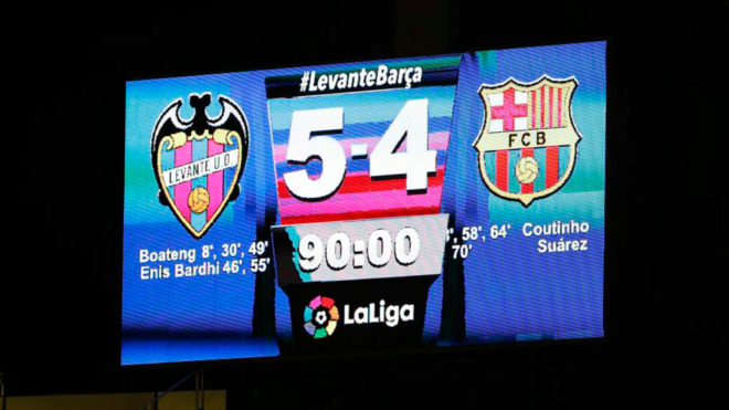 Levante caught Barcelona with their guard down.