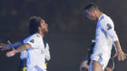 Marcelo y Ronaldo, durante la celebracin en el Bernabu de la...