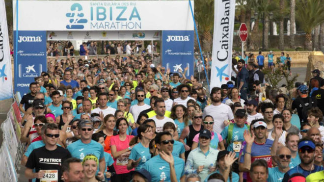 La salida del Ibiza Marathon.