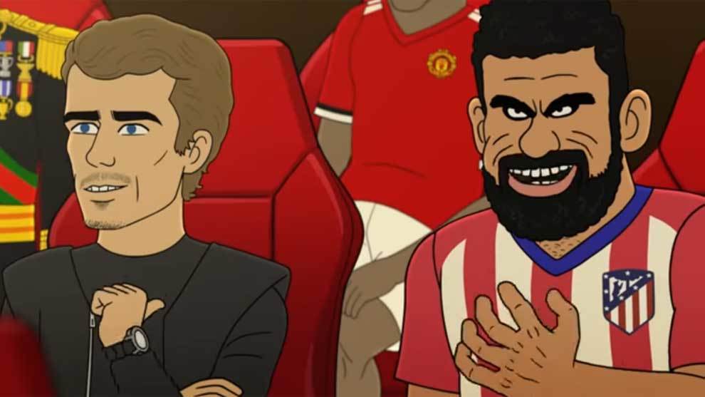 Griezmann y Diego Costa en el reality animado &apos;The Champions&apos;