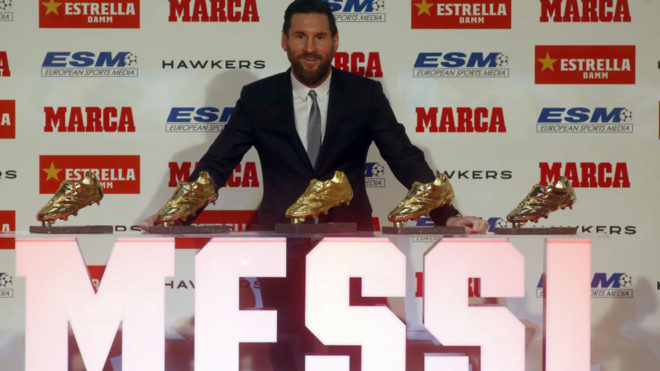 Glue Accord belt Golden Boot 2018 - Barcelona: Messi: I did not expect all of this; my dream  was to be a professional | MARCA in English