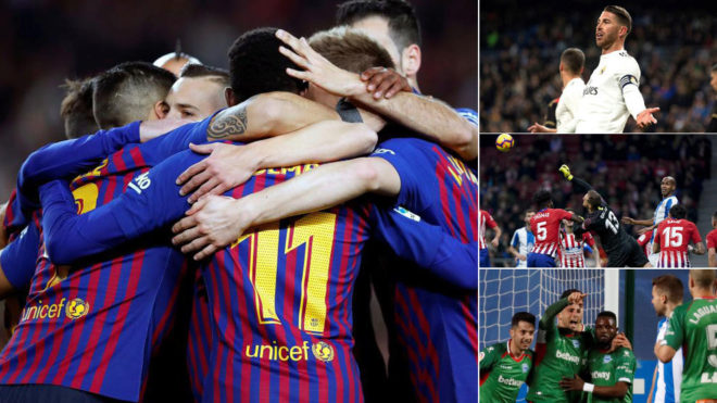 Barcelona earned 11 points more than Real Madrid in 2018