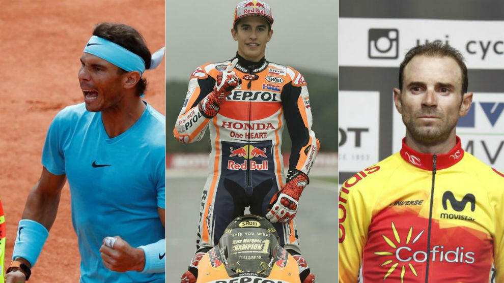 Nadal, Márquez y Valverde, mejores deportistas españoles de 2018