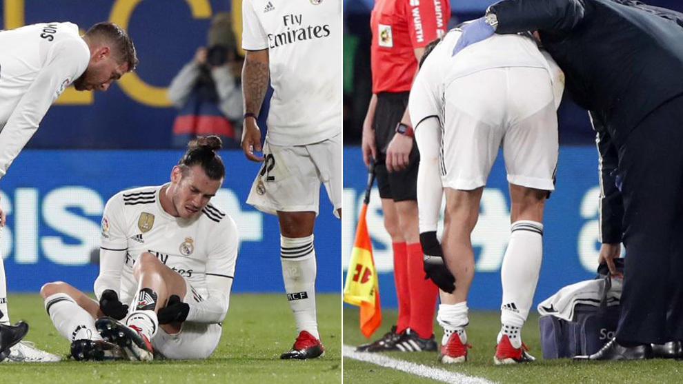 Bale se duele del gemelo izquierdo tras lesionarse en Villarreal