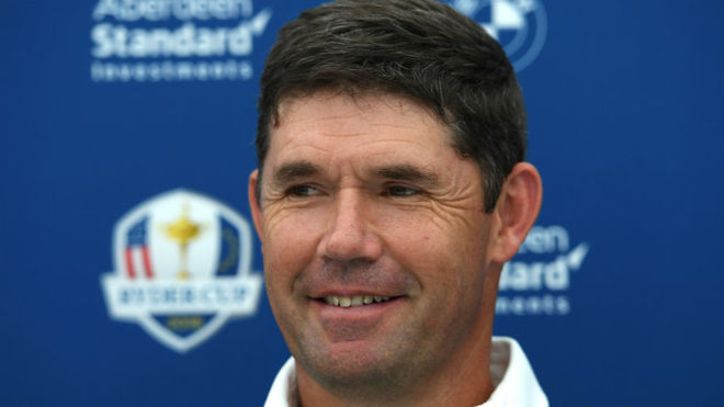 Padraig Harrington after being named vice-captain for the 2018 Ryder...