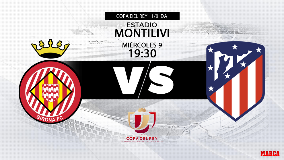 Girona vs Atltico de Madrid, hoy a las 19:30 horas el partido de Ida...