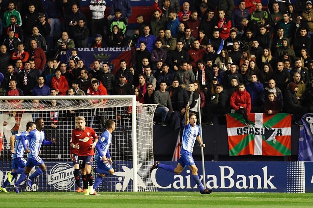 Pau celebra su gol a Osasuna en El Sadar