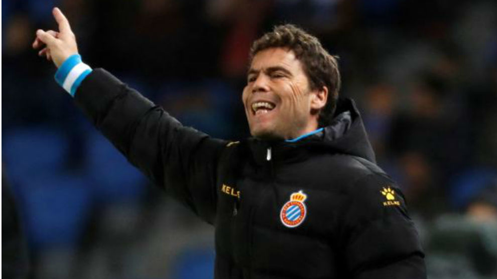 El entrenador del Espanyol, Rubi.
