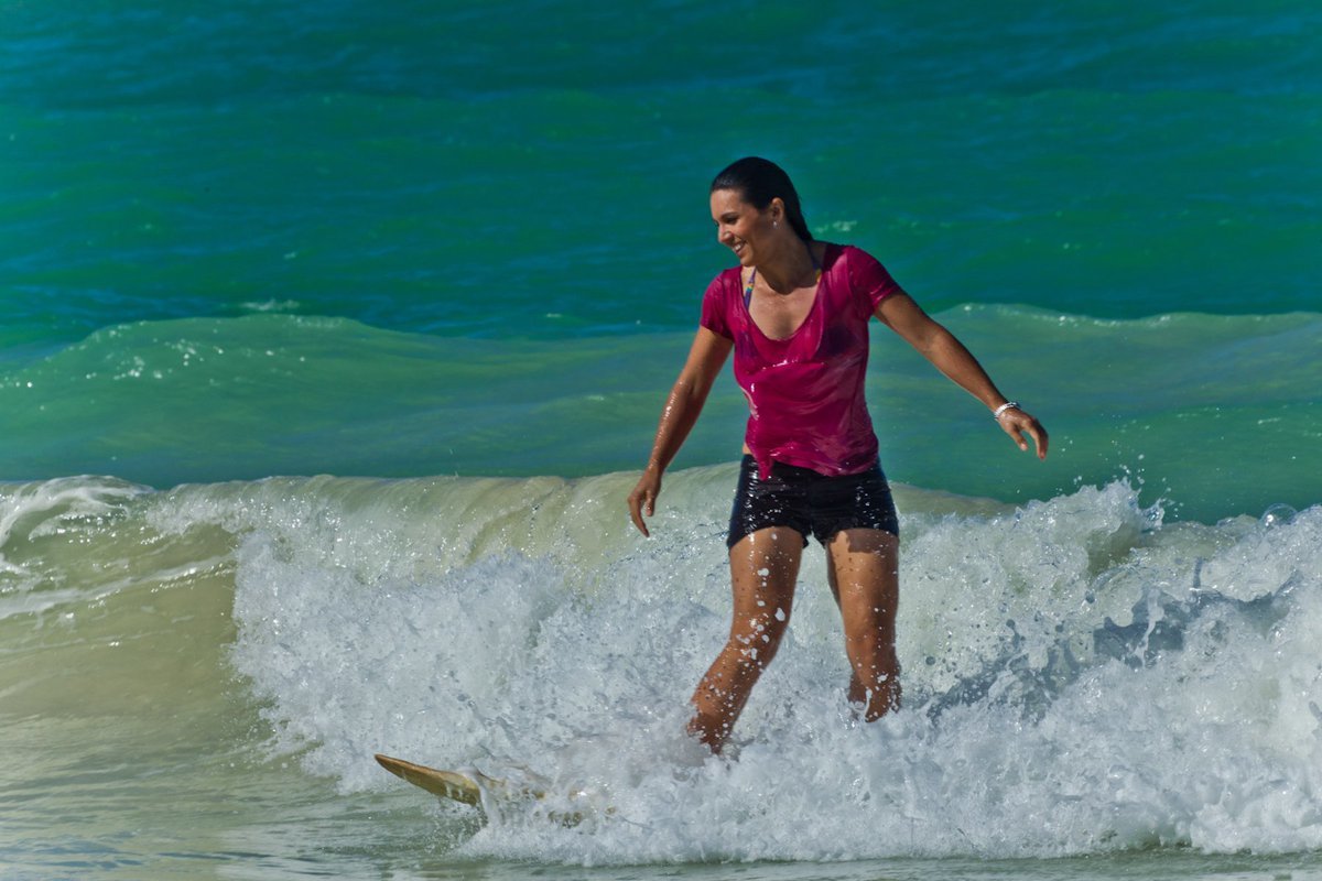 Tulsi Gabbard Surfing