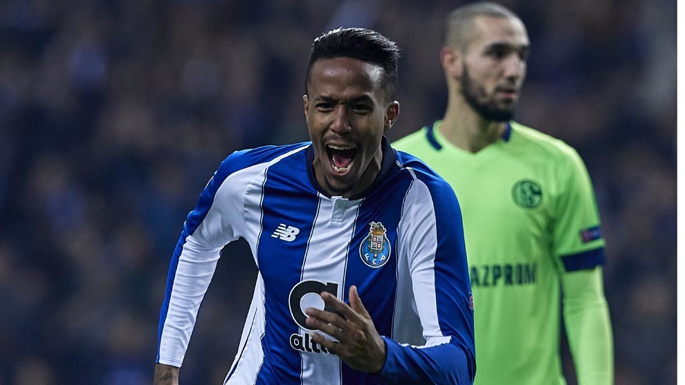 Militao celebrating a goal for Porto.