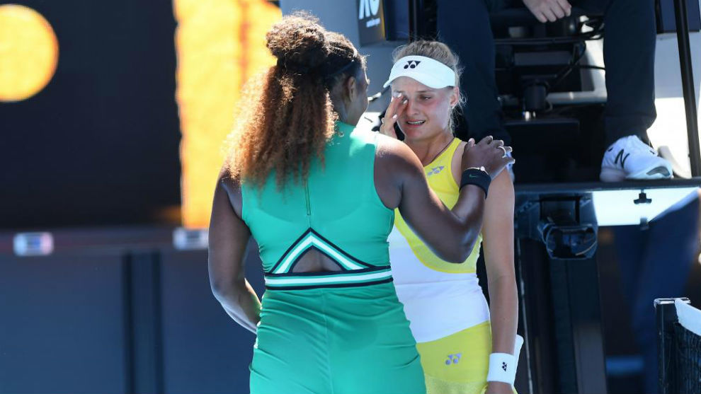 Serena Williams consuela a Yastremska.