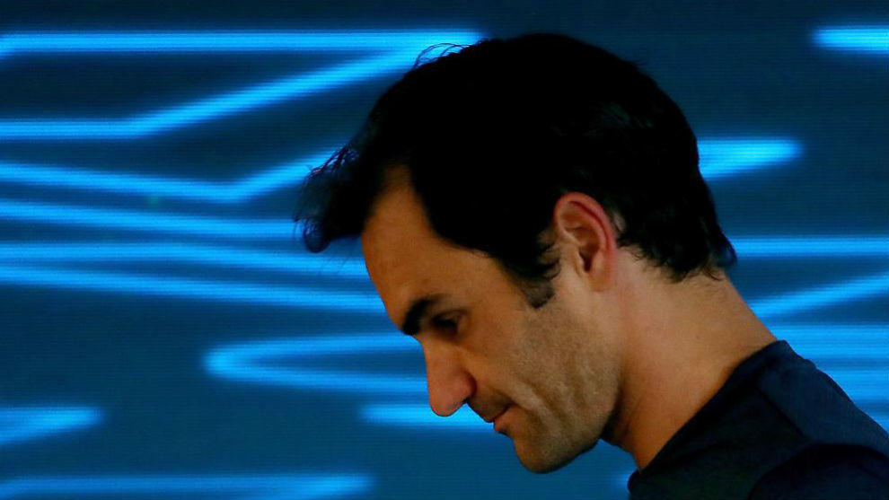 Federer, en rueda de prensa