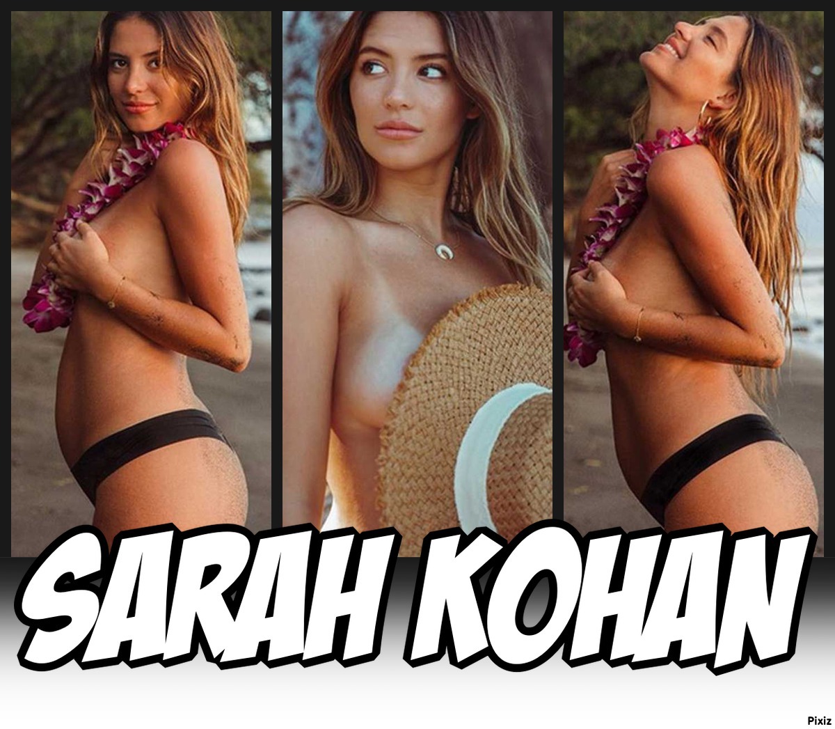 Sarah Kohan, novia de Chicarito Hernndez, posa embarazada en toples...