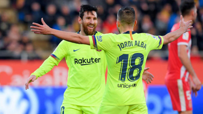 Messi and Jordi Alba.