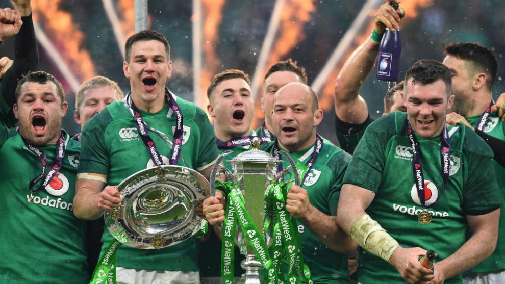 Irlanda celebra su triunfo en el VI Naciones 2018