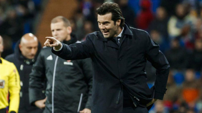 Solari dishing out instructions during a game.