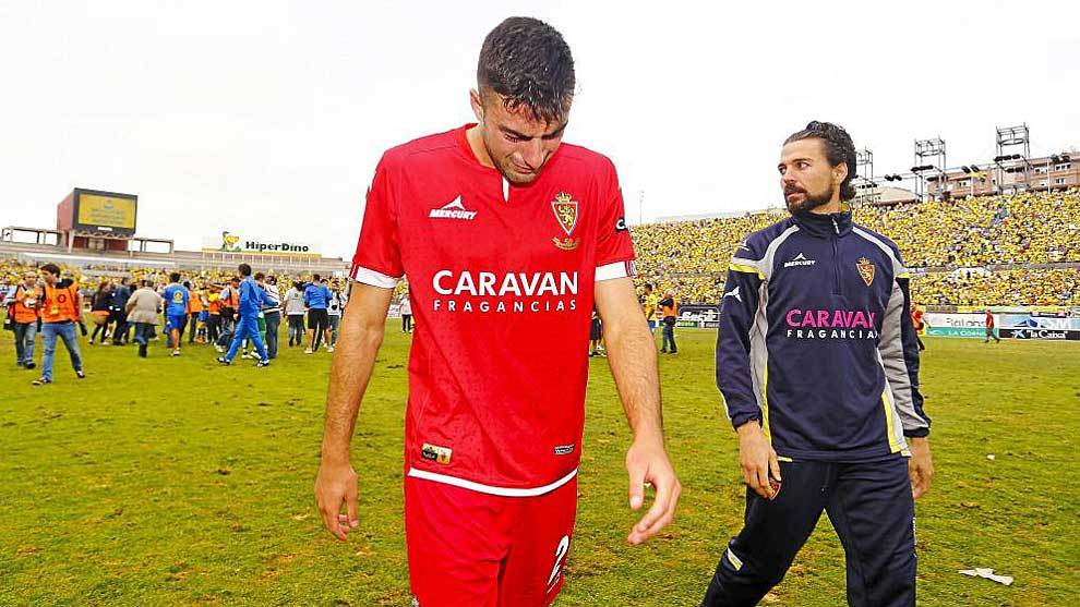 Diego Rico abandona llorando el csped del Gran Canaria en junio de...