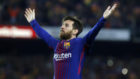 Messi celebra un gol en un Clsico.