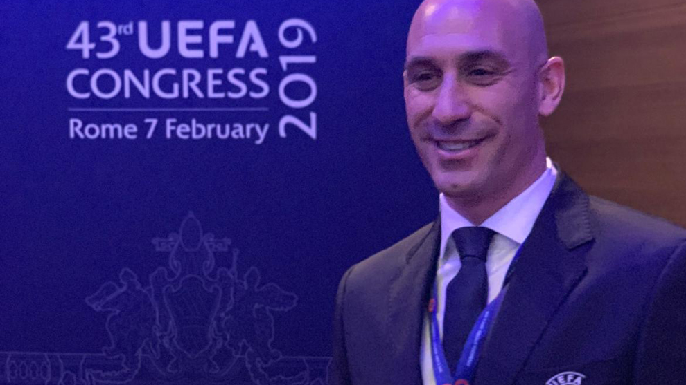Luis Rubiales, como miembro del ejecutivo de UEFA