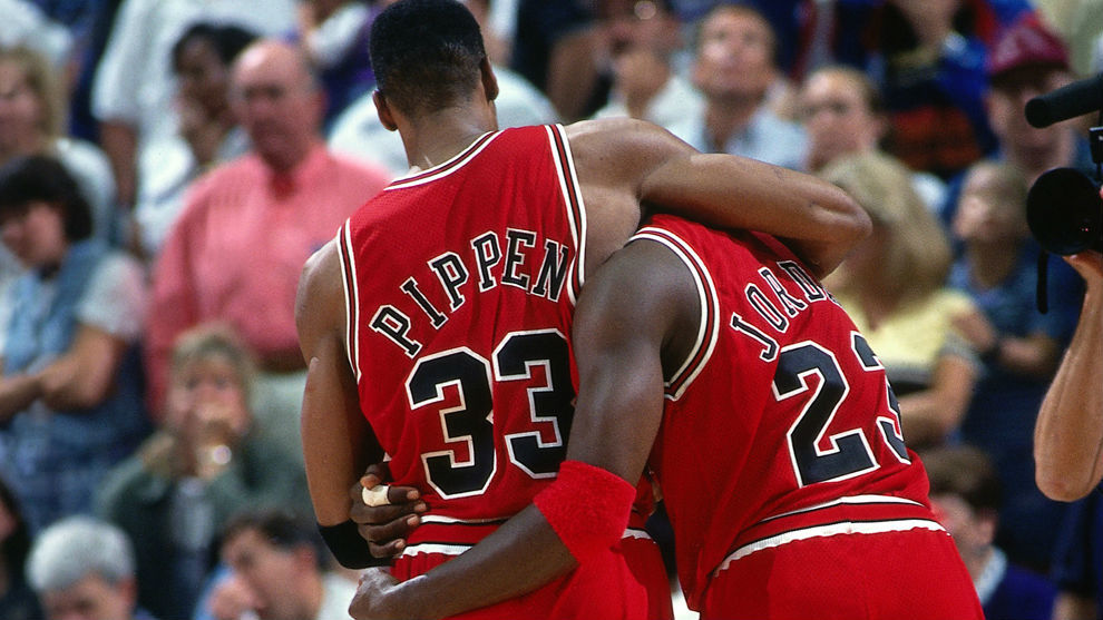 Scottie Pippen y Michael Jordan (Chicago Bulls)