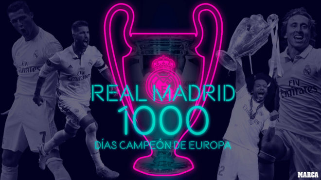 El Real Madrid cumple 1.000 días como campeón de Europa