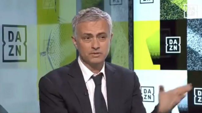 Jose Mourinho on DAZN.