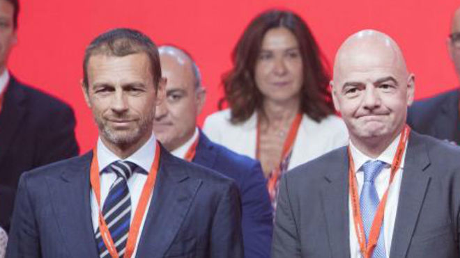 Ceferin and Infantino