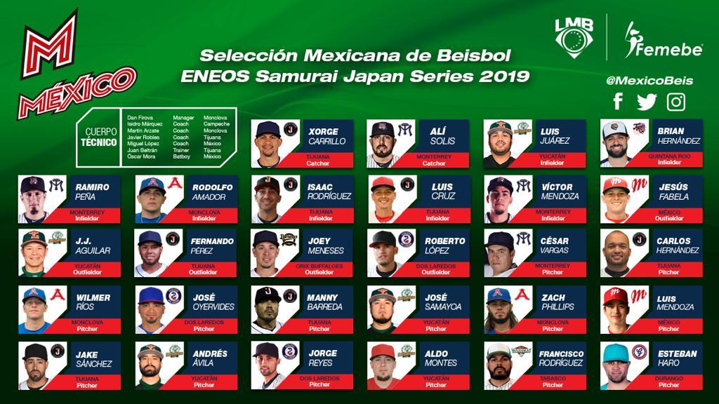 La selección mexicana de béisbol enfrentará a Japón en Osaka