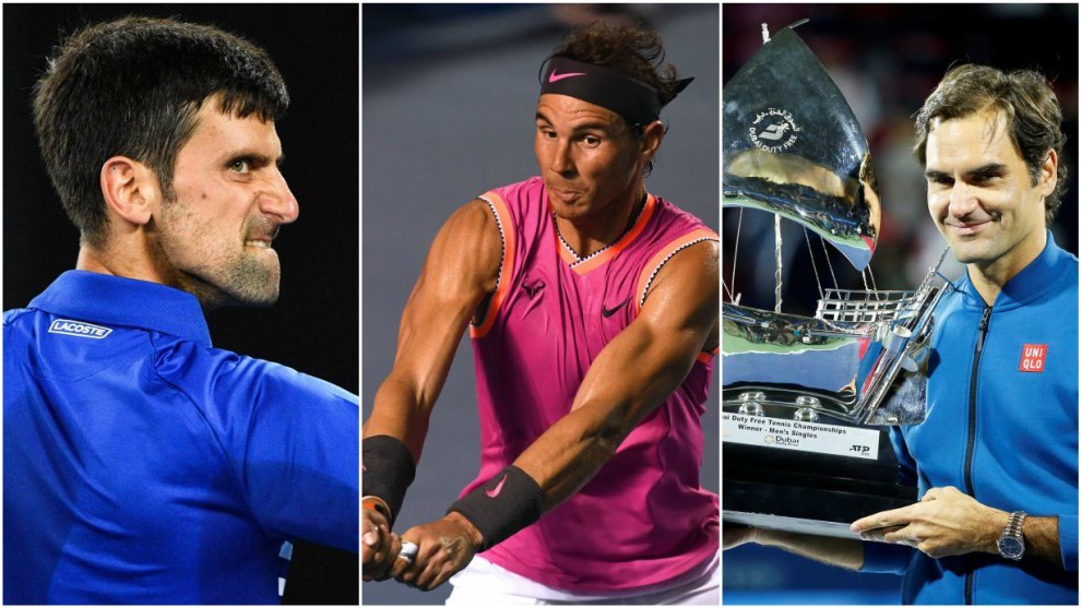 Djokovic, Nadal y Federer, en accin