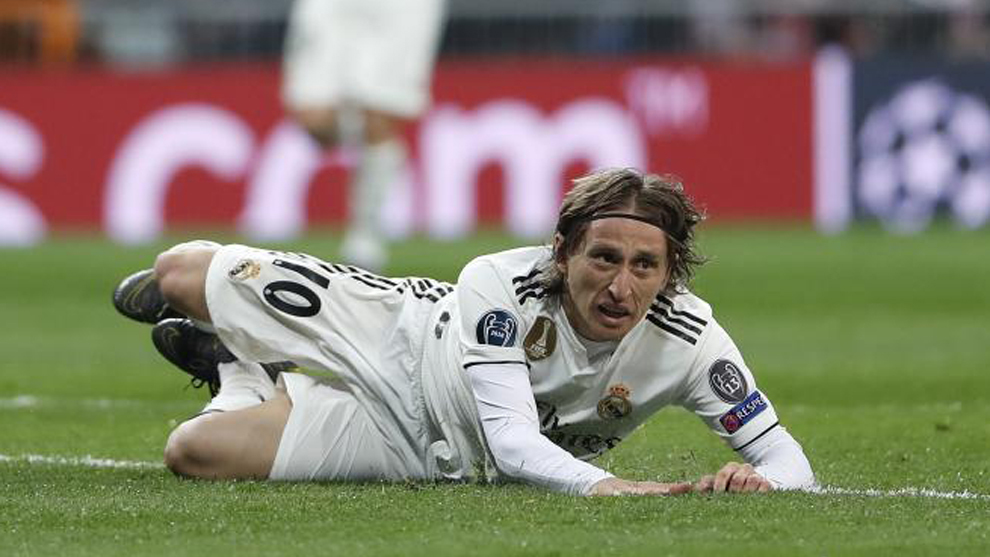 Modric during the match against Ajax.