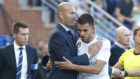 Zidane y Ceballos, durante su primera etapa juntos en el Madrid.