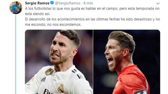 Sergio Ramos informed the public via Twitter