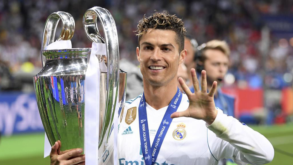 Cristiano Ronaldo festeja su quinta Champions