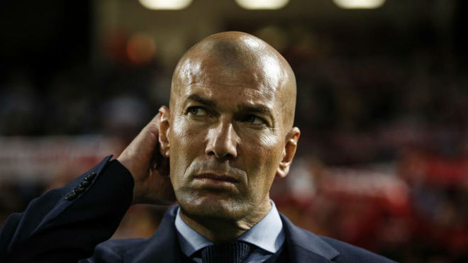 Zidane, durante un partido de la pasada temporada