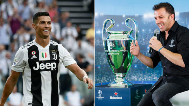 Cristiano Ronaldo and Del Piero are famous for their free-kicks.